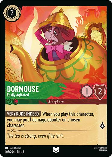 Dormouse - Easily Agitated (103/204) [Reign of Jafar] Lorcana Single Disney | Red Claw Gaming