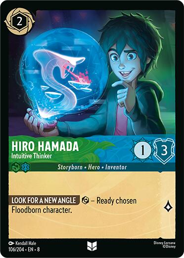 Hiro Hamada - Intuitive Thinker (106/204) [Reign of Jafar] Lorcana Single Disney | Red Claw Gaming
