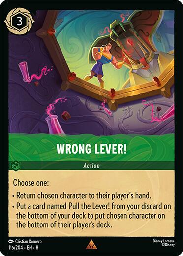 Wrong Lever! (116/204) [Reign of Jafar] Lorcana Single Disney | Red Claw Gaming