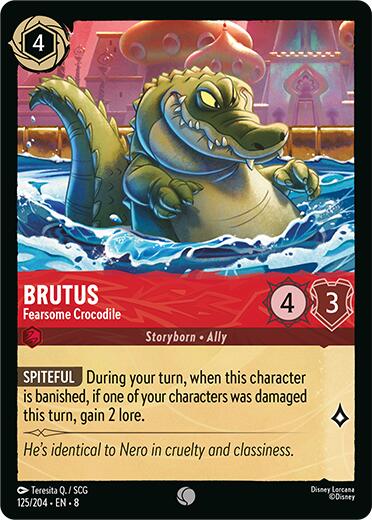 Brutus - Fearsome Crocodile (125/204) [Reign of Jafar] Lorcana Single Disney | Red Claw Gaming