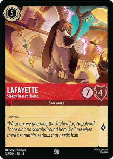 Lafayette - Sleepy Basset Hound (132/204) [Reign of Jafar] Lorcana Single Disney | Red Claw Gaming