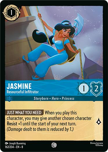 Jasmine - Resourceful Infiltrator (162/204) [Reign of Jafar] Lorcana Single Disney | Red Claw Gaming