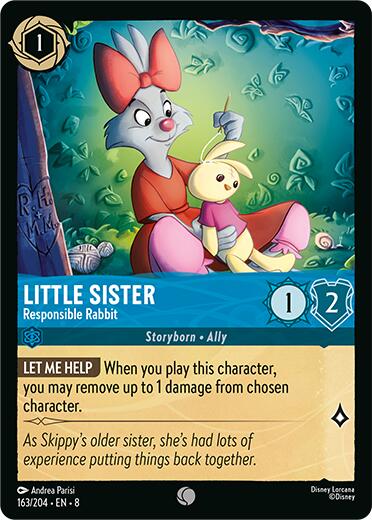 Little Sister - Responsible Rabbit (163/204) [Reign of Jafar] Lorcana Single Disney | Red Claw Gaming