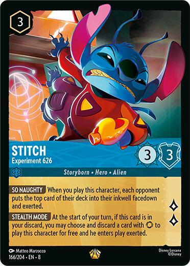 Stitch - Experiment 626 (166/204) [Reign of Jafar] Lorcana Single Disney | Red Claw Gaming