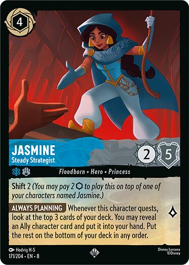 Jasmine - Steady Strategist (171/204) [Reign of Jafar] Lorcana Single Disney | Red Claw Gaming
