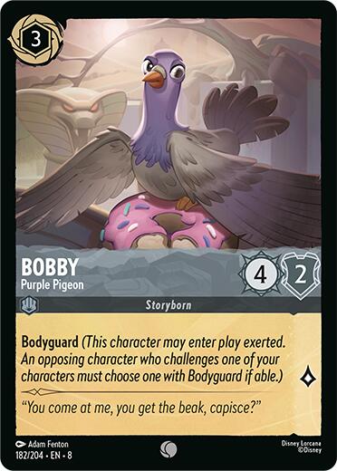 Bobby - Purple Pigeon (182/204) [Reign of Jafar] Lorcana Single Disney | Red Claw Gaming