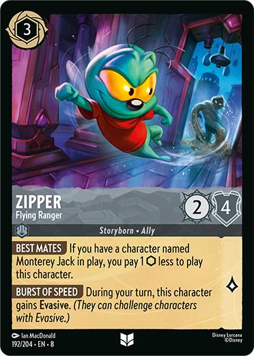 Zipper - Flying Ranger (192/204) [Reign of Jafar] Lorcana Single Disney | Red Claw Gaming