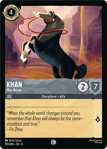 Khan - War Horse (193/204) [Reign of Jafar] Lorcana Single Disney | Red Claw Gaming