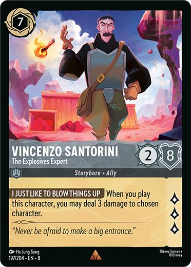 Vincenzo Santorini - The Explosives Expert (197/204) [Reign of Jafar] Lorcana Single Disney | Red Claw Gaming