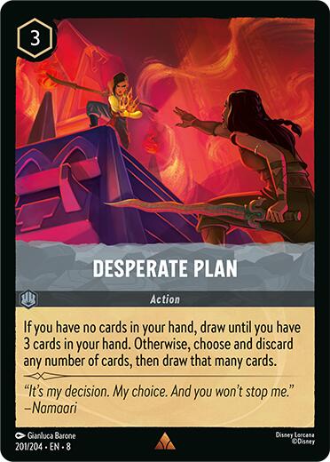 Desperate Plan (201/204) [Reign of Jafar] Lorcana Single Disney | Red Claw Gaming