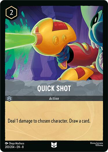 Quick Shot (203/204) [Reign of Jafar] Lorcana Single Disney | Red Claw Gaming