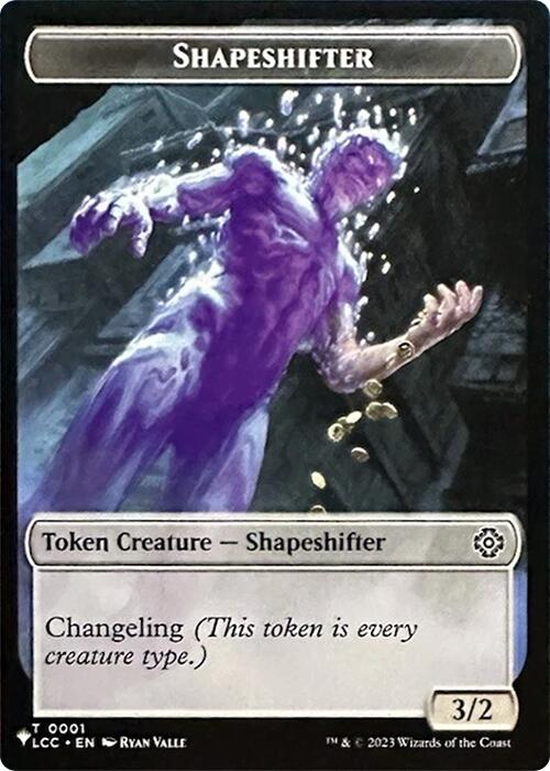 Shapeshifter // Cat Double-Sided Token [Secret Lair Drop Series] MTG Single Magic: The Gathering | Red Claw Gaming