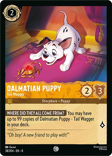 Dalmatian Puppy - Tail Wagger (38/204) [Reign of Jafar] Lorcana Single Disney | Red Claw Gaming