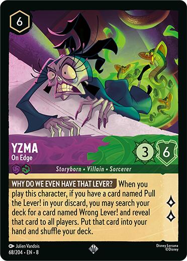 Yzma - On Edge (68/204) [Reign of Jafar] Lorcana Single Disney | Red Claw Gaming