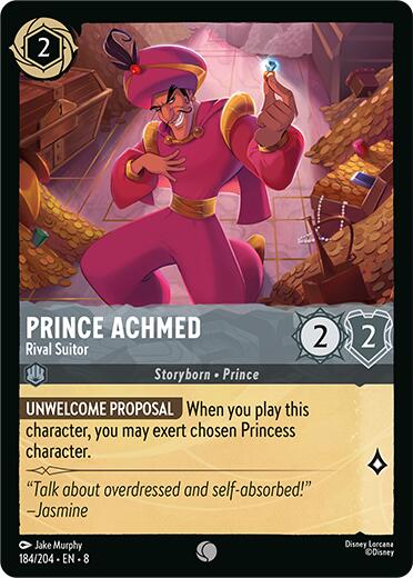 Prince Achmed - Rival Suitor (184/204) [Reign of Jafar] Lorcana Single Disney | Red Claw Gaming