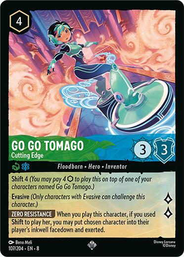 Go Go Tomago - Cutting Edge (107/204) [Reign of Jafar] Lorcana Single Disney | Red Claw Gaming