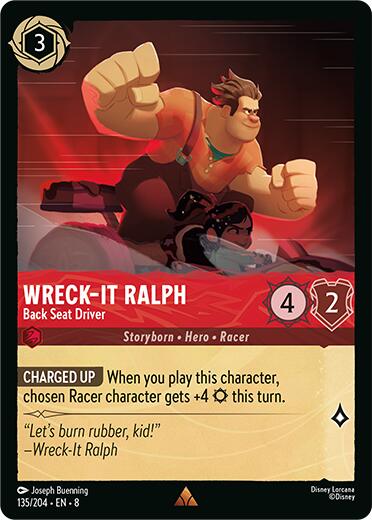 Wreck-It Ralph - Back Seat Driver (135/204) [Reign of Jafar] Lorcana Single Disney | Red Claw Gaming