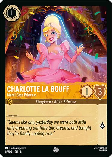 Charlotte La Bouff - Madri Gras Princess (8/204) [Reign of Jafar] Lorcana Single Disney | Red Claw Gaming