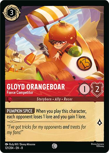 Gloyd Orangeboar - Fierce Competitor (121/204) [Reign of Jafar] Lorcana Single Disney | Red Claw Gaming