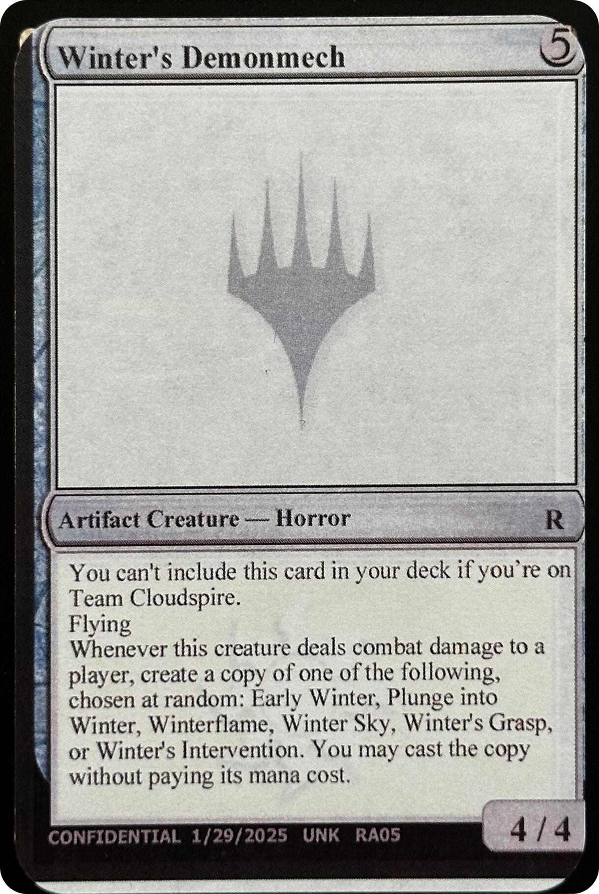 Winter's Demonmech [Unknown Event] MTG Single Magic: The Gathering | Red Claw Gaming