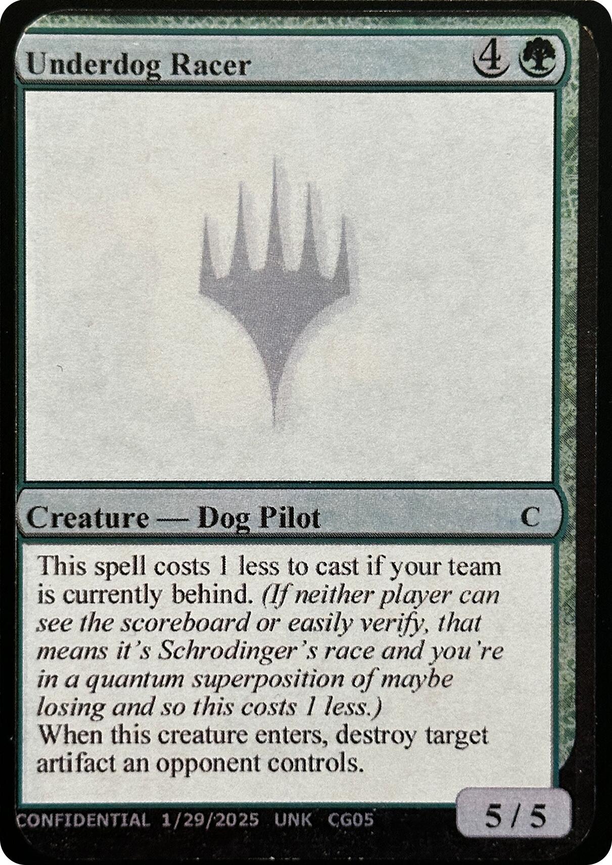 Underdog Racer [Unknown Event] MTG Single Magic: The Gathering | Red Claw Gaming