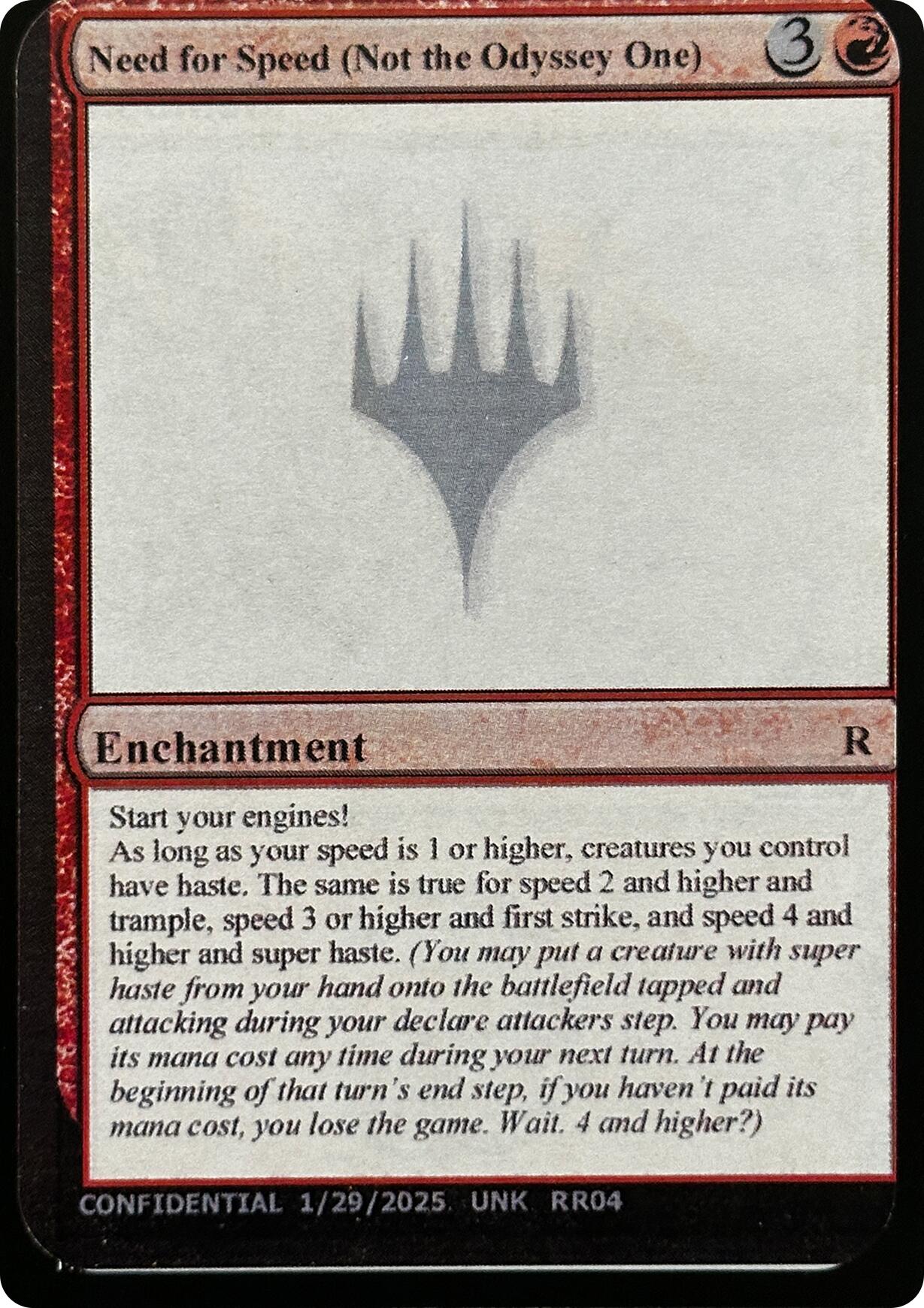 Need for Speed (Not the Odyssey One) [Unknown Event] | Red Claw Gaming