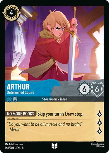 Arthur - Determined Squire (168/204) [Reign of Jafar] Lorcana Single Disney | Red Claw Gaming