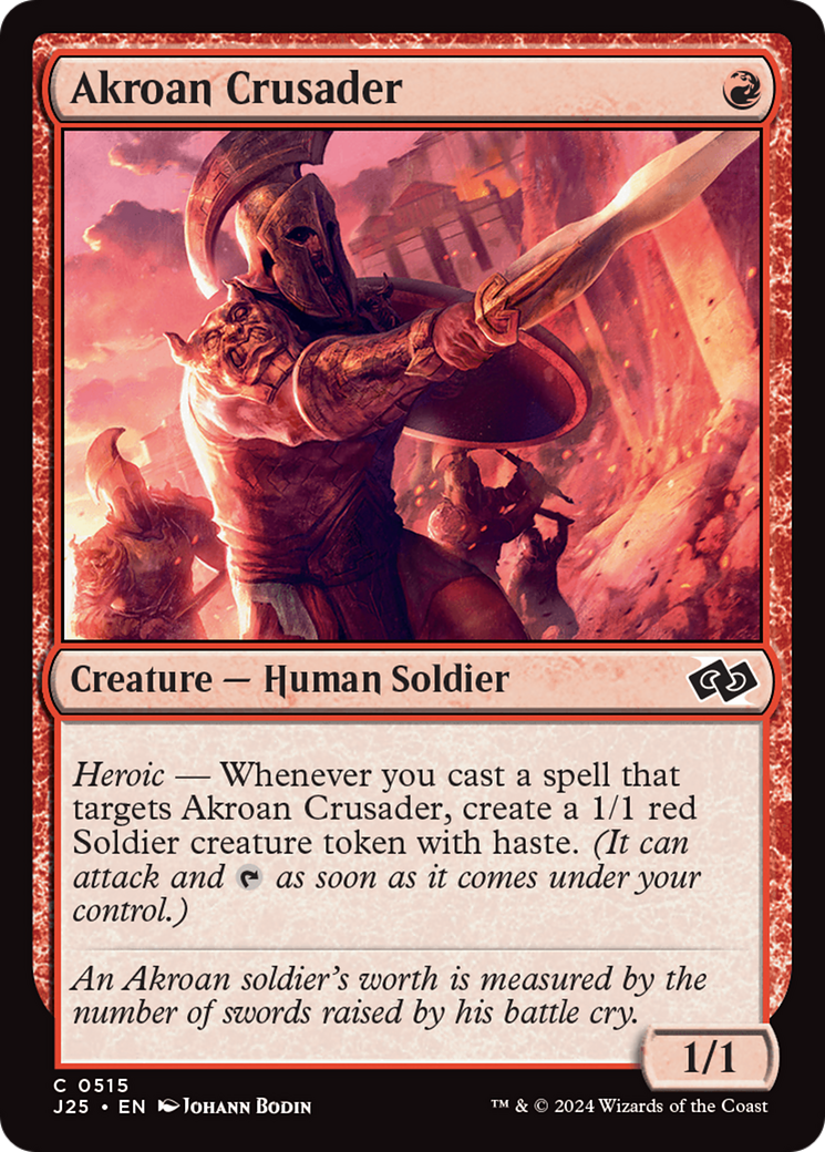 Akroan Crusader [Foundations Jumpstart] MTG Single Magic: The Gathering | Red Claw Gaming