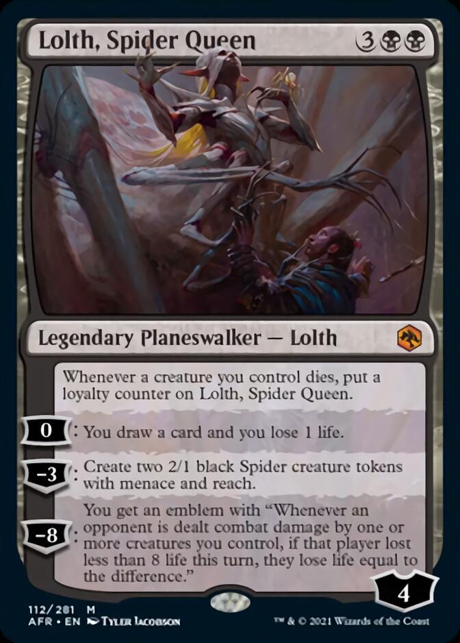 Lolth, Spider Queen [Dungeons & Dragons: Adventures in the Forgotten Realms] MTG Single Magic: The Gathering | Red Claw Gaming