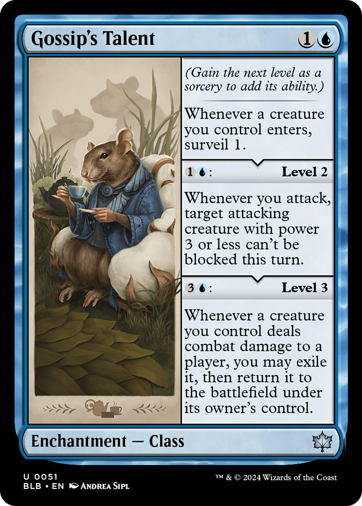 Gossip's Talent [Bloomburrow] MTG Single Magic: The Gathering | Red Claw Gaming