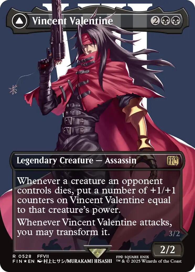Vincent Valentine // Galian Beast (Borderless) (Surge Foil) [FINAL FANTASY] MTG Single Magic: The Gathering | Red Claw Gaming