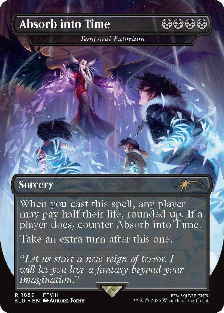 Absorb into Time - Temporal Extortion [Secret Lair Drop Series] MTG Single Magic: The Gathering | Red Claw Gaming