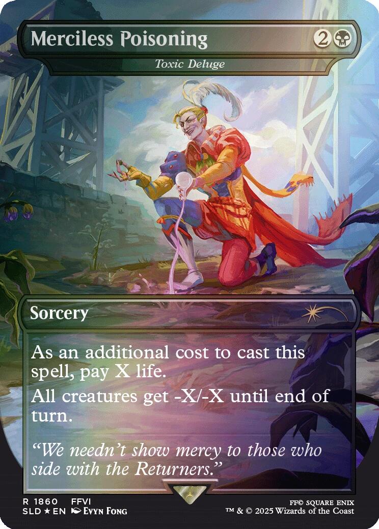 Merciless Poisoning - Toxic Deluge (Rainbow Foil) [Secret Lair Drop Series] MTG Single Magic: The Gathering | Red Claw Gaming