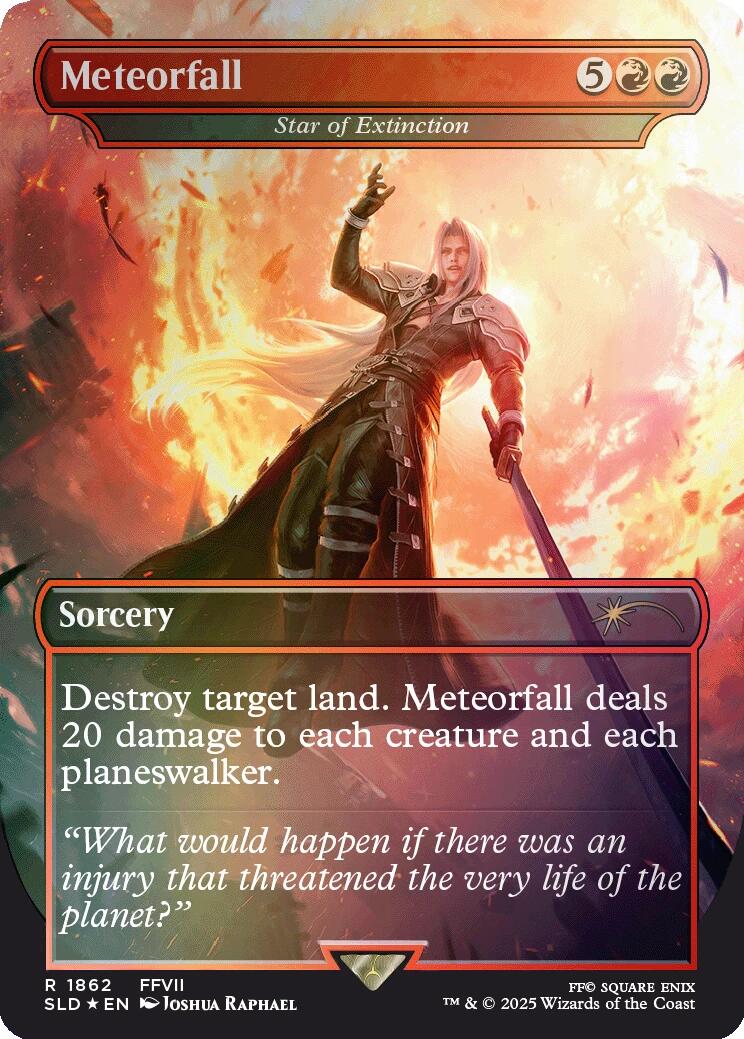 Meteorfall - Star of Extinction (Rainbow Foil) [Secret Lair Drop Series] MTG Single Magic: The Gathering | Red Claw Gaming