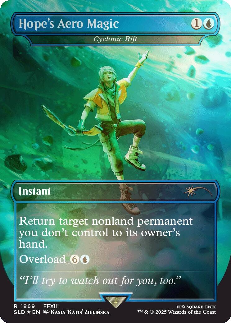 Hope's Aero Magic - Cyclonic Rift (Rainbow Foil) [Secret Lair Drop Series] MTG Single Magic: The Gathering | Red Claw Gaming