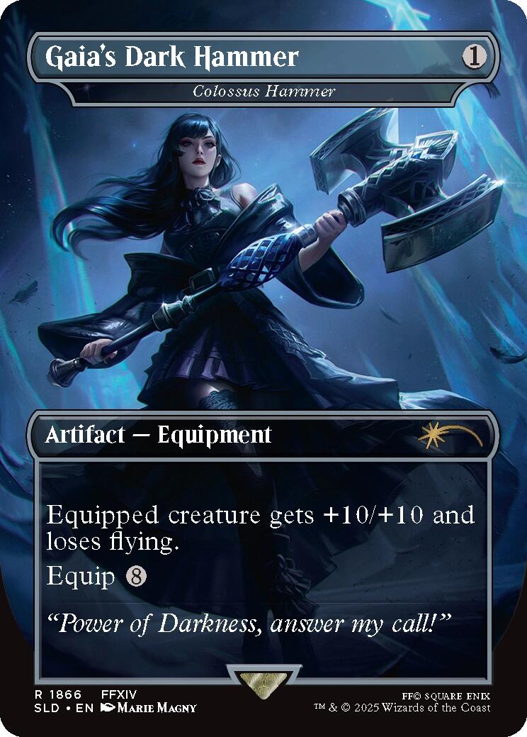 Gaia's Dark Hammer - Colossus Hammer [Secret Lair Drop Series] MTG Single Magic: The Gathering | Red Claw Gaming