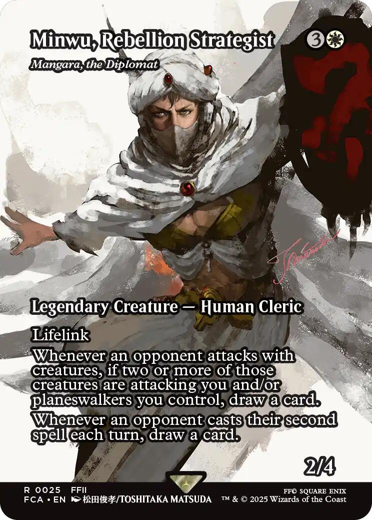 Minwu, Rebellion Strategist - Mangara, the Diplomat (Showcase) [FINAL FANTASY : Through the Ages] MTG Single Magic: The Gathering | Red Claw Gaming