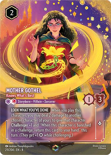 Mother Gothel - Knows What's Best (Enchanted) (211/204) [Reign of Jafar] Lorcana Single Disney | Red Claw Gaming