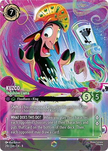 Kuzco - Impulsive Llama (Enchanted) (210/204) [Reign of Jafar] Lorcana Single Disney | Red Claw Gaming