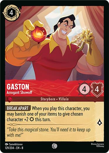 Gaston - Arrogant Showoff (129/204) [Reign of Jafar] Lorcana Single Disney | Red Claw Gaming