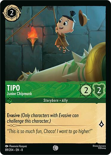 Tipo - Junior Chipmunk (89/204) [Reign of Jafar] Lorcana Single Disney | Red Claw Gaming