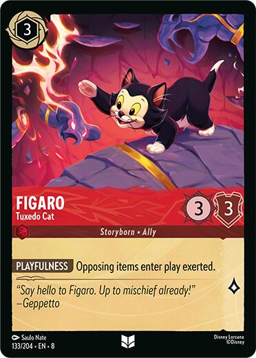 Figaro - Tuxedo Cat (133/204) [Reign of Jafar] Lorcana Single Disney | Red Claw Gaming