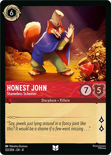 Honest John - Shameless Schemer (122/204) [Reign of Jafar] Lorcana Single Disney | Red Claw Gaming