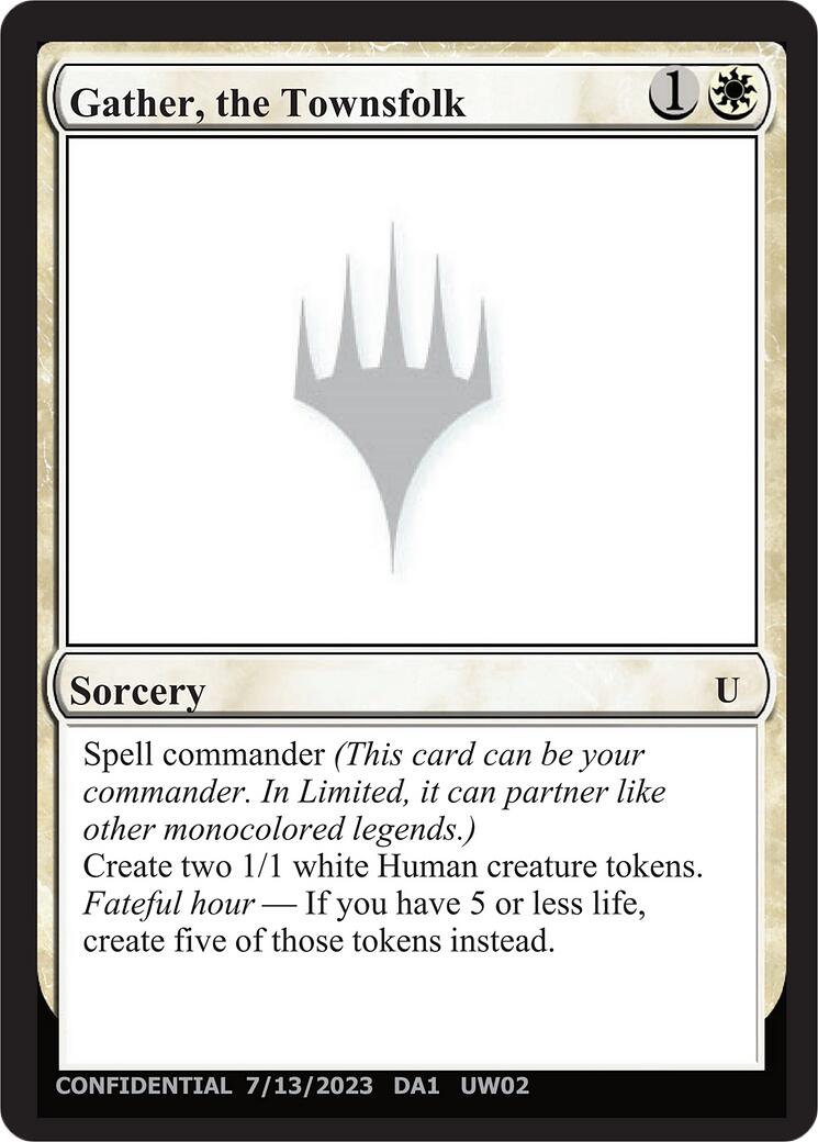 Gather, the Townsfolk [Unknown Event] MTG Single Magic: The Gathering | Red Claw Gaming