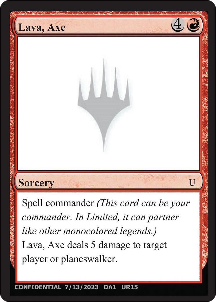Lava, Axe [Mystery Booster] MTG Single Magic: The Gathering | Red Claw Gaming