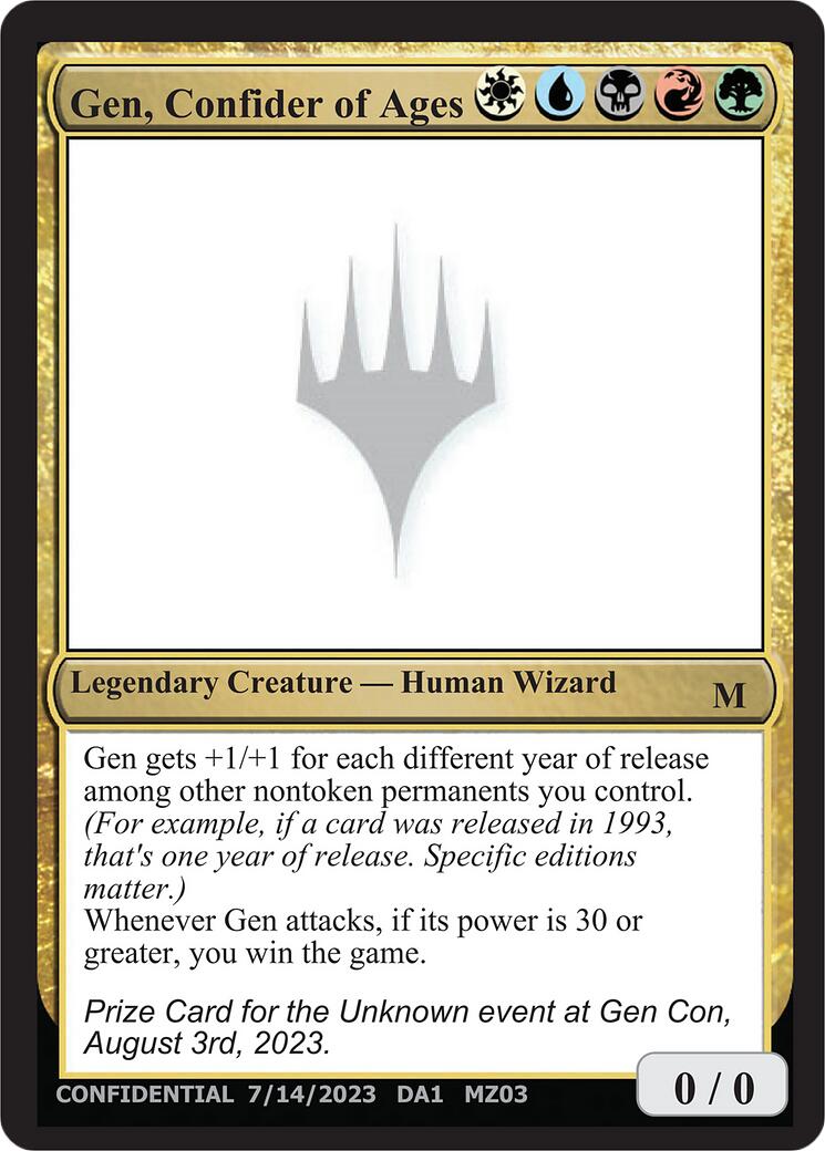 Gen, Confider of Ages [Mystery Booster] MTG Single Magic: The Gathering | Red Claw Gaming