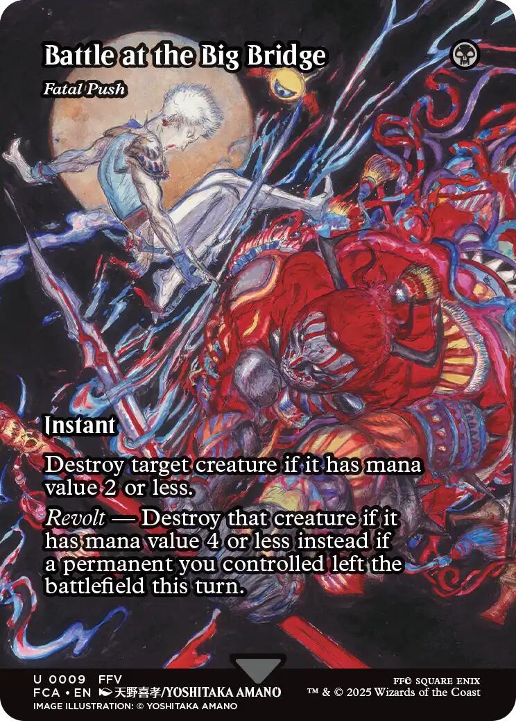 Battle at the Big Bridge - Fatal Push (Showcase) [FINAL FANTASY : Through the Ages] MTG Single Magic: The Gathering | Red Claw Gaming