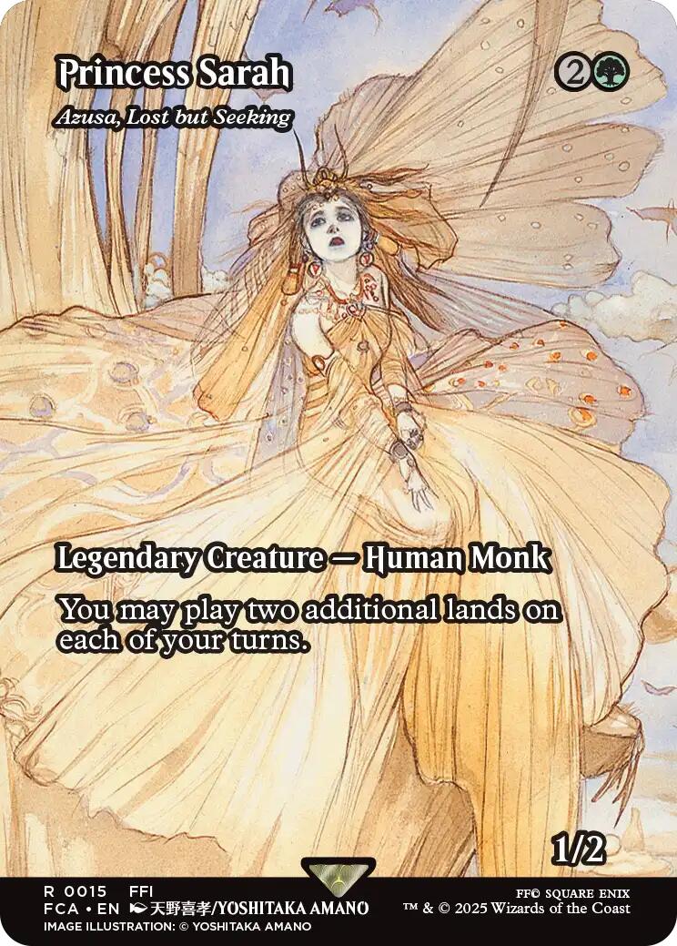 Princess Sarah - Azusa, Lost but Seeking (Showcase) [FINAL FANTASY : Through the Ages] MTG Single Magic: The Gathering | Red Claw Gaming