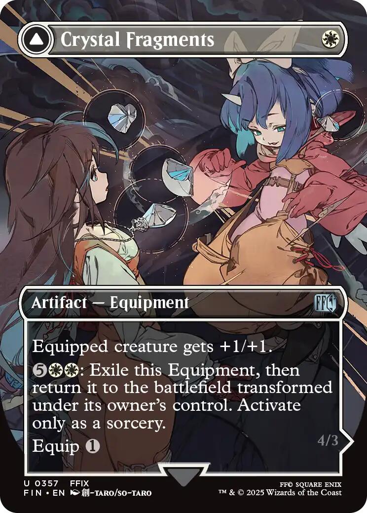 Crystal Fragments // Summon: Alexander (Borderless) [FINAL FANTASY] MTG Single Magic: The Gathering | Red Claw Gaming