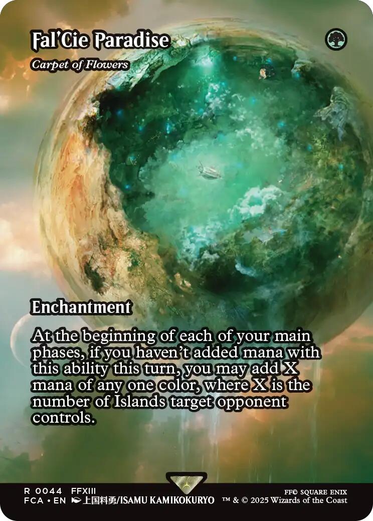 Fal'Cie Paradise - Carpet of Flowers (Showcase) [FINAL FANTASY : Through the Ages] MTG Single Magic: The Gathering | Red Claw Gaming
